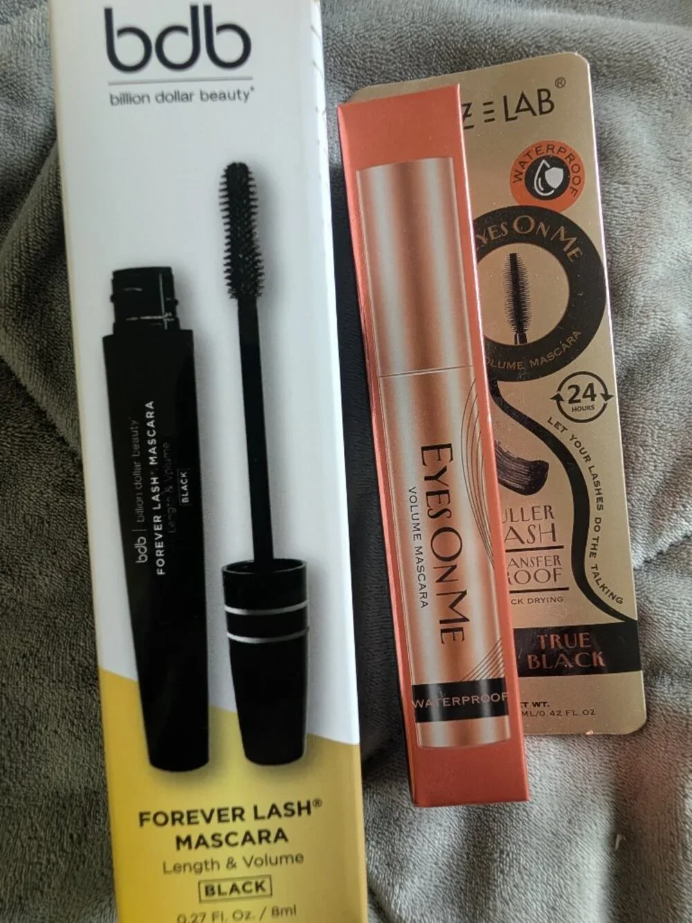 Oz Lab Mascara and BDB billion dollar mascaras black